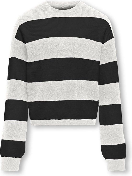 ONLY KOGFRANCA SHORT L/S STRIPE KNT NOOS Meisjes Trui - Maat 122/128