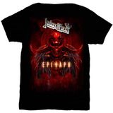 Rock Off Judas Priest Epitaph Red Horns Heren T-shirt Zwart L