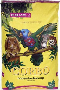 Corbo Natuurlijke Bodembedekking - 25 L - Maiskorrels - Knaagdier - Cavia