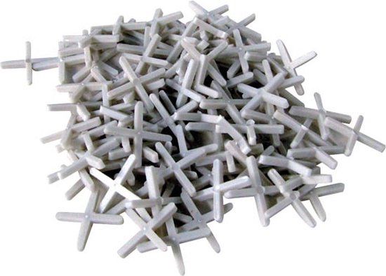 Toolland Tegelkruis - 250 stuks - 2 mm - Wit