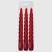 La Briantina Decoratieve kaarsen, rood, hoogte 20 cm x Ø 2 cm