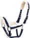 Hobby Horse Halster - Touwhalster - Imitatiebont - Beige/Bleu foncé