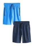 Next - Jongens - Verpakking van 2 lichtgewicht sportshorts - Zwart