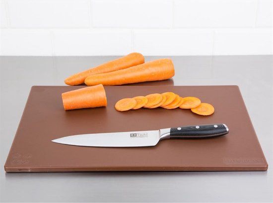 Hygiplas Antibacteriële LDPE Snijplank Bruin 450x300x10mm HC857 - Horeca