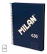 Milan 57142E120BG, Monochromatique, Bleu, A4, 120 feuilles, 95 g/m², Papier quadrillé