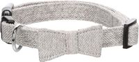 Hond Nelson Hond Halsband met strik Grijs M 35-50cm 20mm
