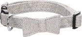 Hond Nelson Hond Halsband met strik Grijs M 35-50cm 20mm