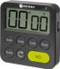 HENDI Multifunctionele keukentimer – 3 alarmmodi – magnetisch – zwart – 88 mm