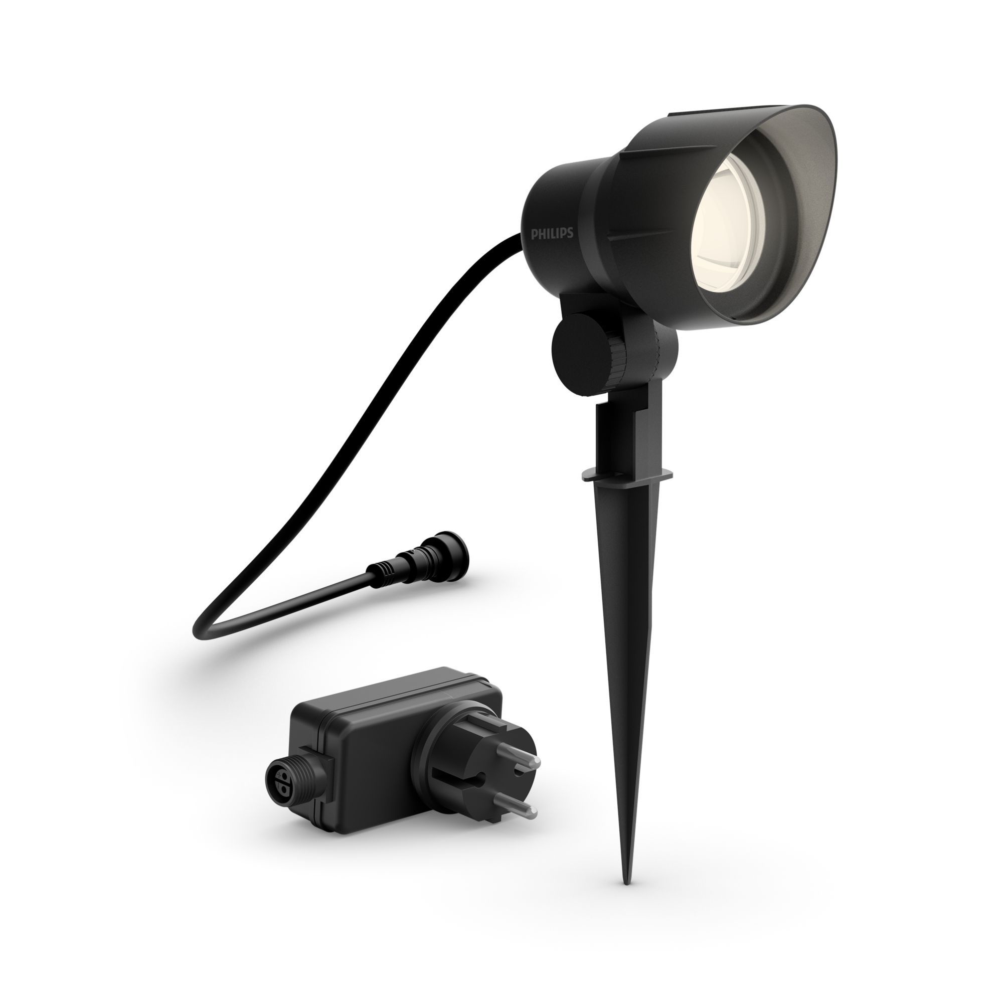 Philips Outdoor LED Ground Spot - Black - Warm White - 6W - IP44