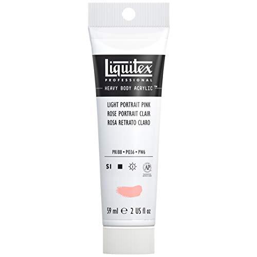 Liquitex 1045810 Professional Heavy Body acrylverf in kunstenaarskwaliteit met uitstekende lichtechtheid en boterachtige consistentie, - 59ml Tube, Light Portrait Pink