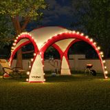 Swing&Harmonie DomeShelter LED-evenementenpaviljoen 3,6 x 3,6m, rood