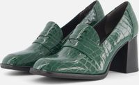 Tamaris Trotteur Pumps groen Textiel - Dames - Maat 41