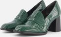 Tamaris Trotteur Pumps groen Textiel - Dames - Maat 41