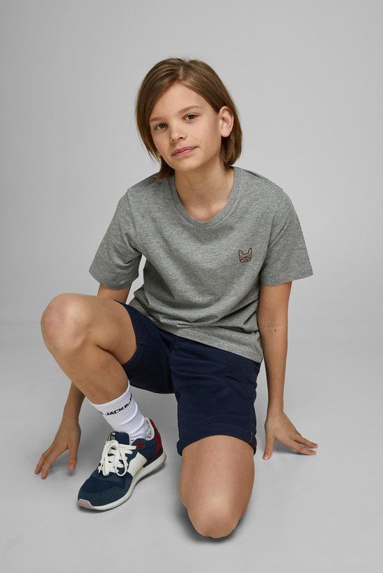 JACK&JONES JUNIOR JJIBOWIE Chino Broek Jongens - Maat 176 - Donkerblauw