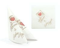 Alvotex Airlaid Airlaid servetten papier wit 40x40cm