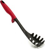 Arte R. Spaghetti opscheplepel - Zwart/Rood - Kunststof - 32 cm