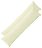 vidaXL - Kussensloop - 2 stuks - Heerlen - Crèmekleurig - 40 x 145 cm - Polyester