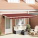 Maison Exclusive - Parasol manuel, 3,5 x 2 mètres, rayé orange, noir et jaune