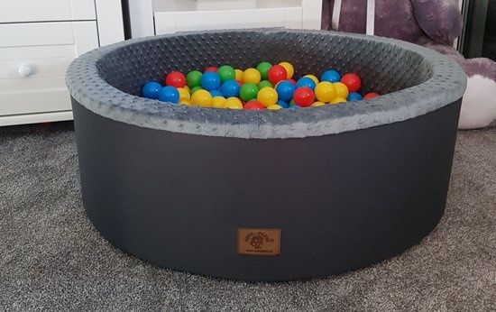 Viking Choice Ballenbad met 300 ballen - Wasbare hoes - 90 x 30 cm - Grijs