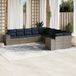 Maison Exclusive - Ensemble de jardin pour le jardin, 10 pièces, avec coussins gris clair, en polyrotin