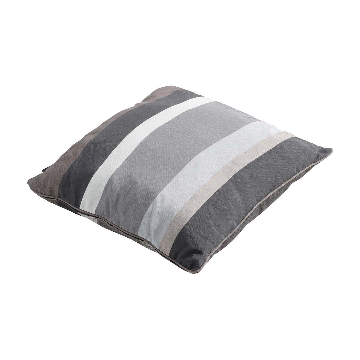 Madison Sierkussen met paspel 50x50 Stripe grey