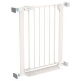 YEAUPE PRO Beschermingsrooster Zonder Boren, Breedte 68-73 cm, Veiligheidshekje Kinderen, babyhek voor onderkant van trappen, Tweezijdig Openen, Automatische Sluiting - Voor Binnengebruik, Wit