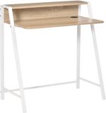 HOMCOM Bureau, computertafel, lade, bureau, werktafel met kabeldoorvoer 836-055