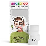 Snazaroo Make-upsponsjes, fijnporig, voor kindermake-up, 1 verpakking van 4 make-upsponsjes