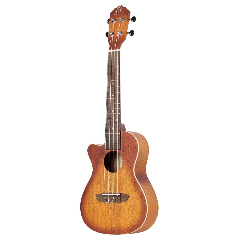 Ortega RUDAWN-CE-L Earth Series Concert Ukulele - Dawn Sunburst - Left-Handed - Electro-Acoustic