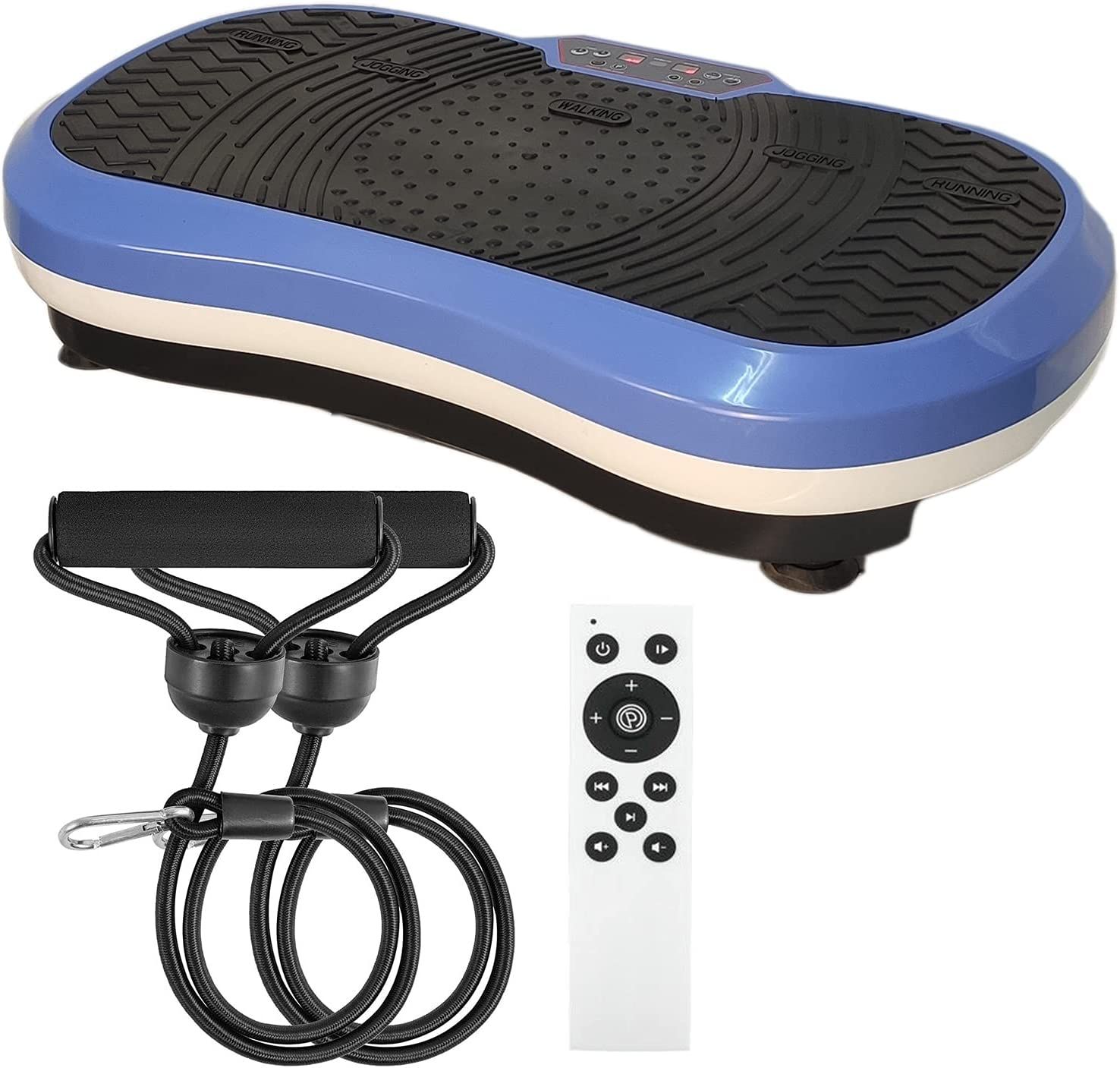 Fiti Ultra Slim Trilplaat - 200W - 120kg - 99 Snelheden - Zwart/Wit/Blauw