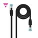 Nanocable 10.20.1700-L25-BK câble réseau Noir 0,25 m Cat7 SF/UTP (S-FTP) Rond