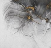 Komar Fotobehang - Ink Gold Flow 300x280cm - Vliesbehang
