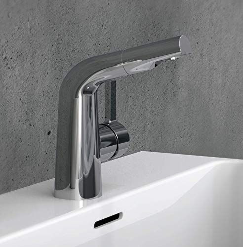 Grünblatt Robinet de lavabo avec douchette extractible (avec barre de