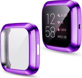 Qubix - Coque souple en TPU pour Fitbit Versa 2 (protection intégrale) - Violet