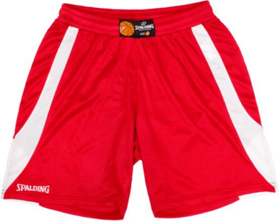 Spalding Jam Basketbalshort Dames - Rood / Wit - Maat XS