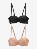 Next BH nude / zwart