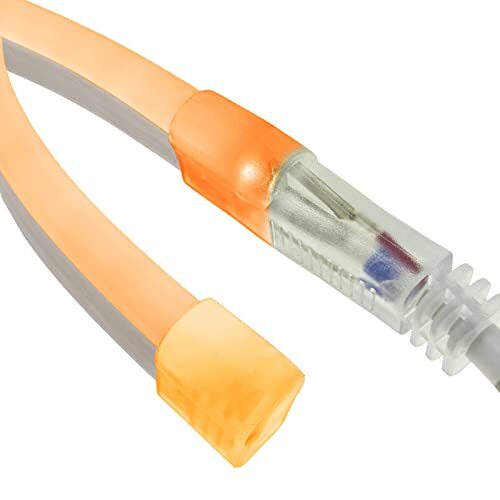 PrimeMatik.com PrimeMatik - Flexibele LED-striplicht Neon Flex LNF 16x8mm 220VAC 50m oranje