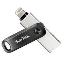 SanDisk iXpand Flash Drive Go - 256 GB - USB 3.2 Gen 1 - Grijs/Zilver
