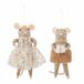 Bloomingville Kerstornament Wol, Polyester Bruin 2 stuk(s)