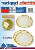 FATIGATI SRL L.Snoepdienblad + centrum rond 3 stuks 23 cm, zoals afgebeeld
