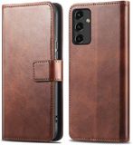 imoshion Luxe Bookcase - Geschikt voor Samsung Galaxy A14 (4G) - Donkerbruin
