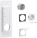 Hager Stopcontactflens, universZ, 1xSchuko-stopcontact, afsluitplaat links + rechts - ZY01SD