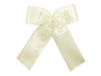 HIT trading décoration de sapin - nœud papillon 28cm en satin, couleur blanc 1 pièce
