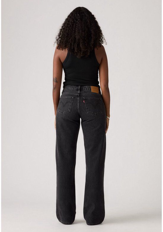 Levi's Zwarte, laagzittende, wijde jeans