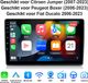 Junsun Android 15 Autoradio Geschikt Voor Fiat Ducato 2006-2024 Accessoires - Draadloze CarPlay & Andriod Auto - GPS-Navigatiesystem - Bluetooth - 9-inch Touchscreen - WiFi - Stuurwielbediening - RDS - USB