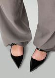Sacha - Dames - Zwarte lak ballerina's - Maat 39