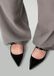Sacha - Dames - Zwarte lak ballerina's - Maat 39