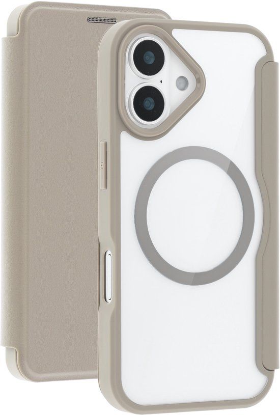 imoshion Transparante Bookcase met MagSafe voor de Apple iPhone 17 - Beige