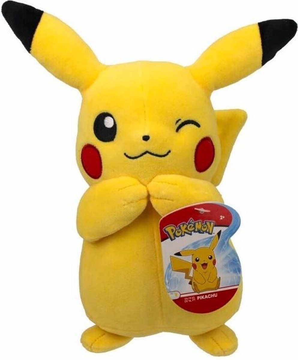 Wicked Cool Toys Pokemon plush knuffel - Pikachu 20cm