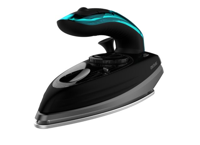Cecotec Fast&Furious 4000 Travel Steam Iron - Ceramic Soleplate - 1200W - Black/Turquoise